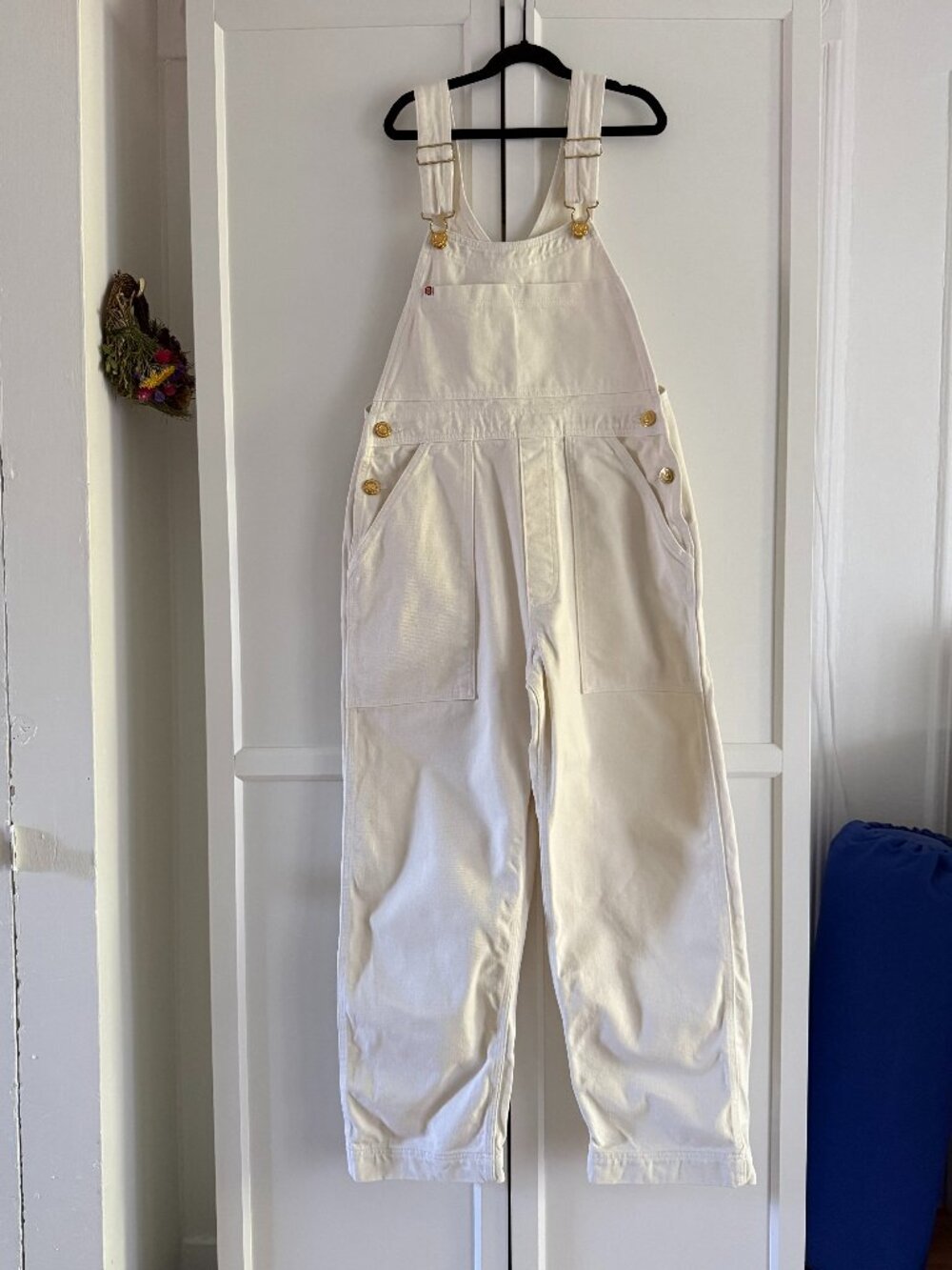 Big Bud Press Original Overalls in Vintage Tee Off-White - Size XS